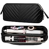 Hair Tools Travel Bag for Shark Flexstyle Dyson, Quilted Case Organizer Bag, Gift for Women Hair Accessories Storage Bag, Travel Hairdryer Portable Bag for Women, Black