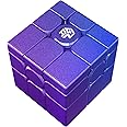 GAN MirrorM UV-Coated, 3x3x3 Magnetic 48 Magnets Glitter Sparkle Mirror Speed Cube Puzzle Game Magnets Toys for Kids Adult Cuber, Corner Cutting, Solve by Shape, Purple