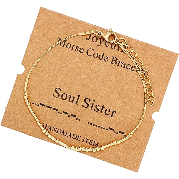 ASELFAD - Pulseras Con Código Morse Para Mujer, Regalos Inspiradores