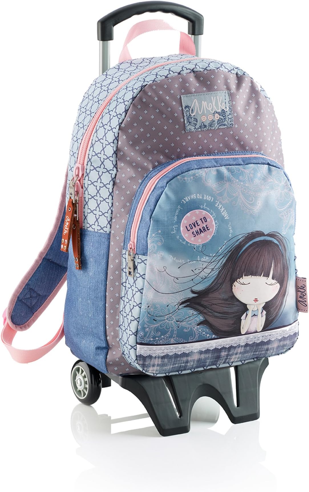 Anekke-16827 Large Backpack with Cart, Moon (Miquel-Rius 16827)
