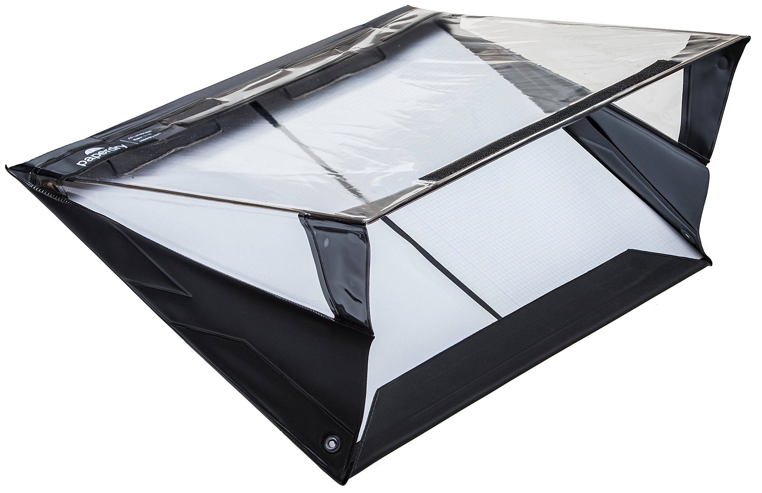 Waterproof Clipboard A3 Landscape by Paperdry, Black, Superior PVC Plastic with Cold Protection, Outdoor Covered Clip Board with Storage, A3 Waterproof Document Holder โ image 1