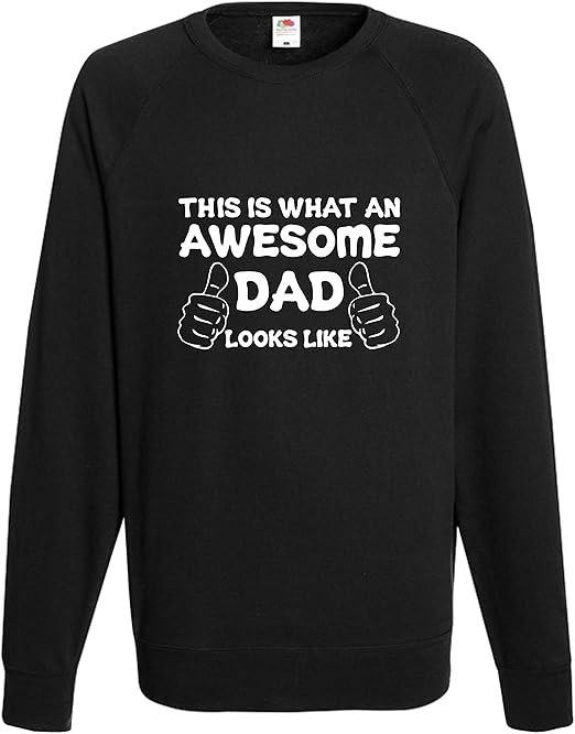 Awesome Dad Sweatshirt Jumper Xmas Present Cool Birthday Funny H