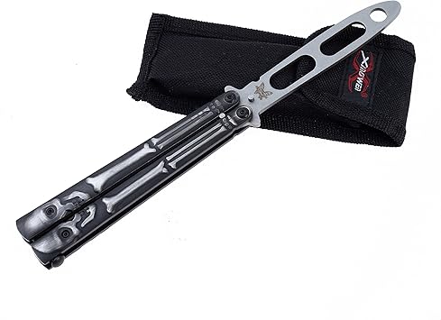 Amazon F Nobleバタフライナイフトレーナー 練習トレーニングバタフライナイフツール Unsharpenedブレード Knife 1 F Noble 武術 格闘技