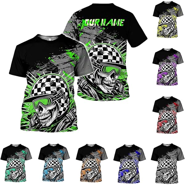 Maglietta Motocross Mimetico - Uomo, Design Camo Per Appassionati Di Dirt Bike - Foto 12