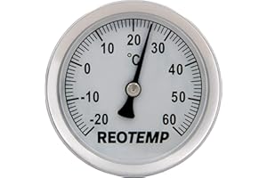 REOTEMP S1-C32 Magnetic Analog Surface Thermometer, -20 to 60 Celsius
