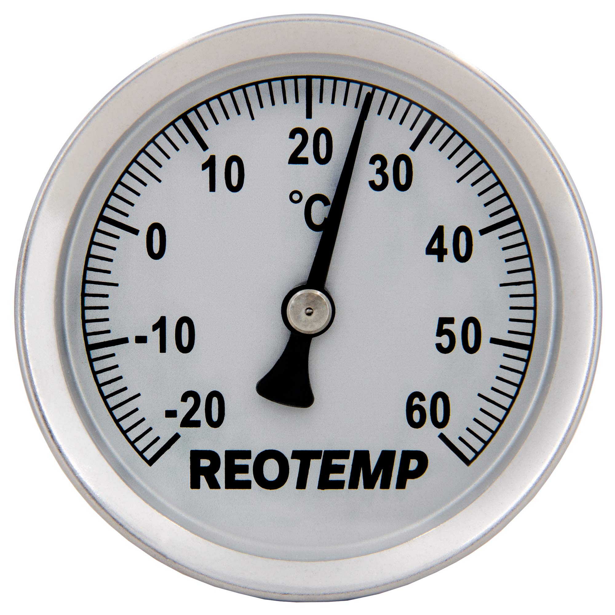 REOTEMP S1-C32 Magnetic Analog Surface Thermometer, -20 to 60 Celsius