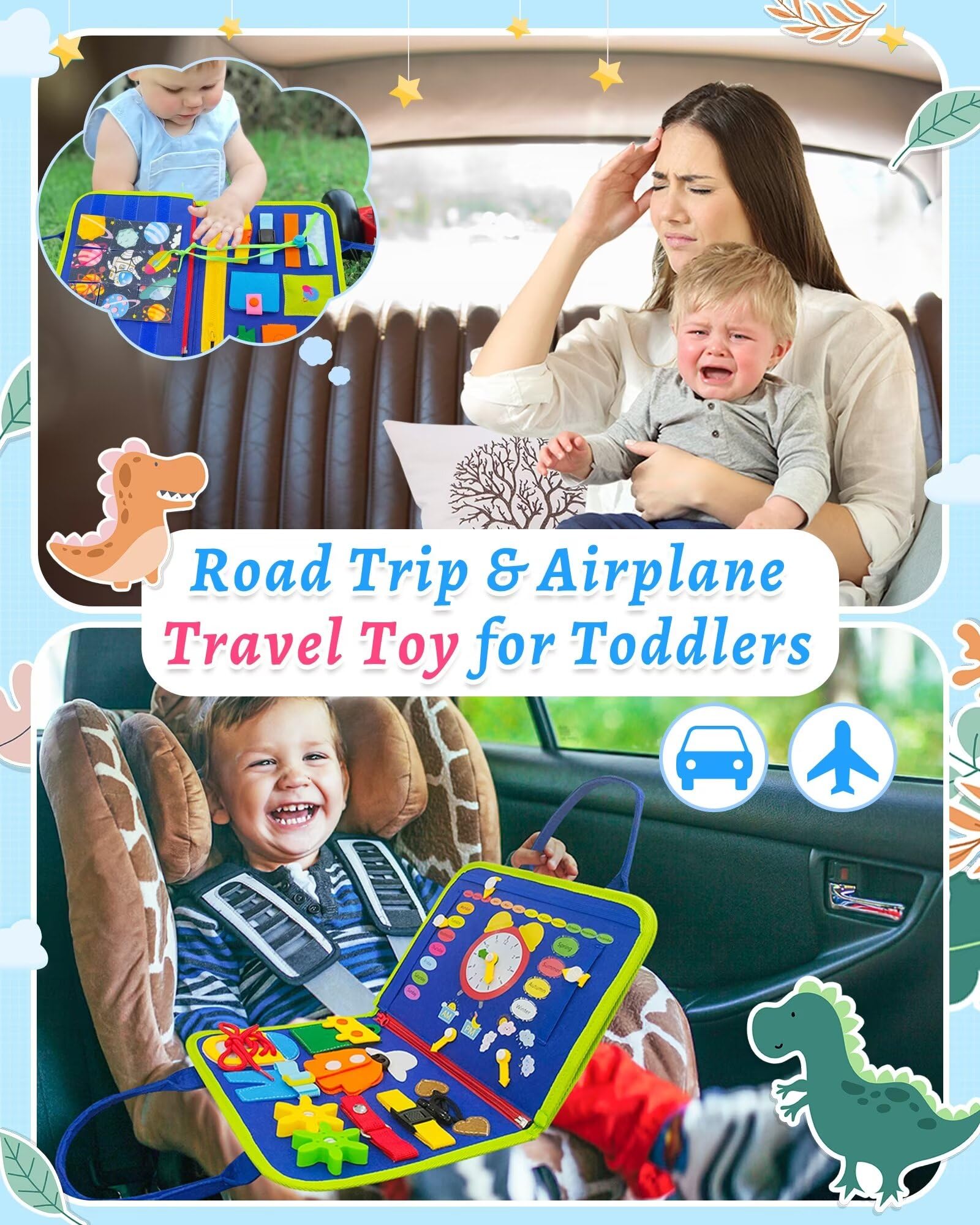 Mua Exorany Busy Board Montessori Toys for 1 2 3 4 Year Old Boys ...