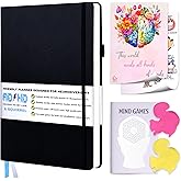 ADHD Planner for Adults - The 4 Month Undated Monthly Weekly Daily Focus and Productivity Planner Organizer Notebook for Neurodivergent Brains - Gifts for Men and Women with ADD