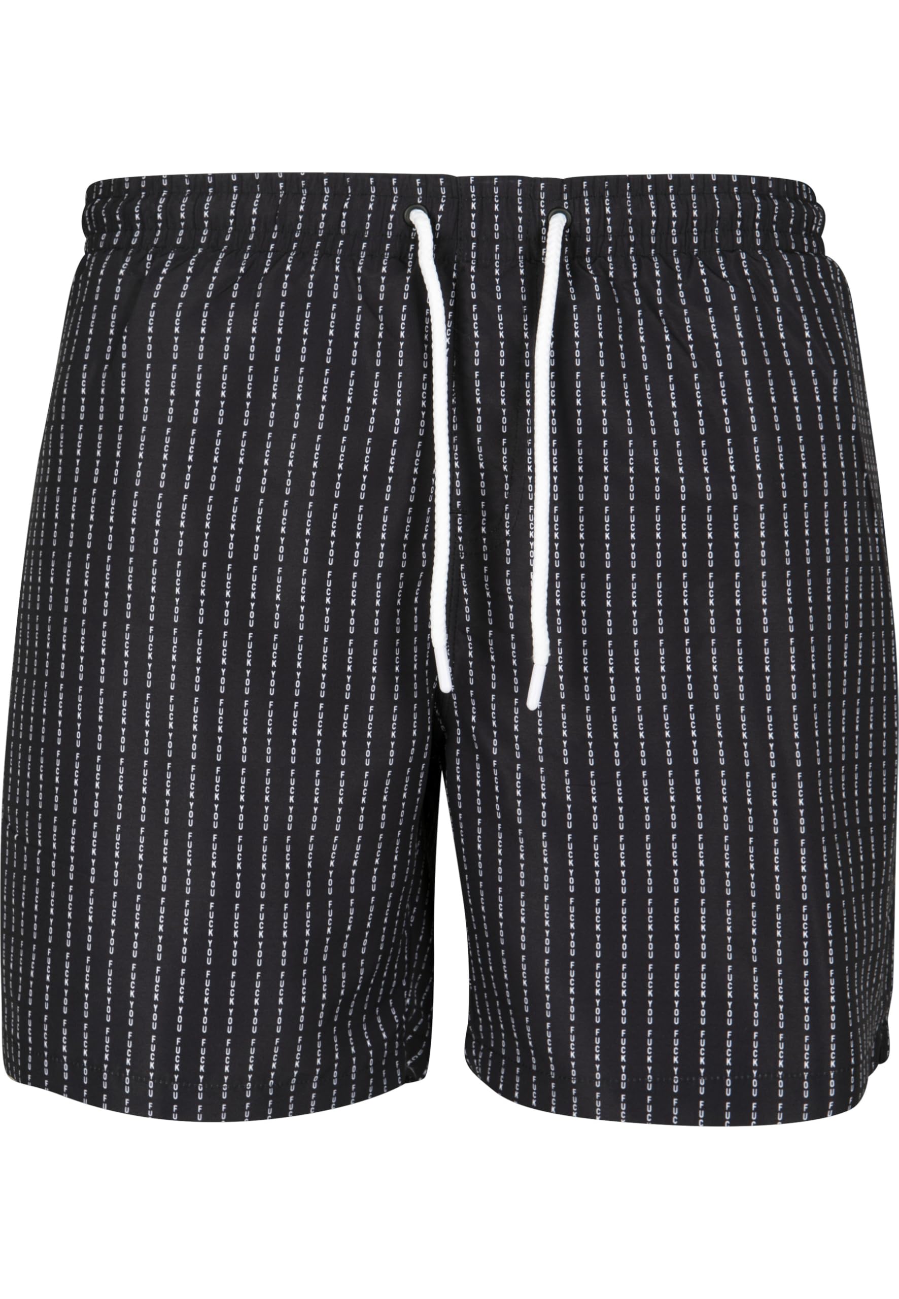 Mister Tee Herren FuckYou Swimshorts Badehose, Black, S