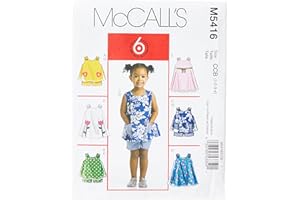 McCall's Patterns M5416 Toddlers' Tops, Dresses and Shorts