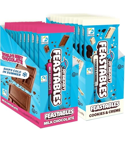 Amazon.com: MrBeast Feastables - Barra de chocolate negro original