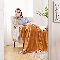 Bedsure Sherpa Fleece Queen Size Blankets for Bed