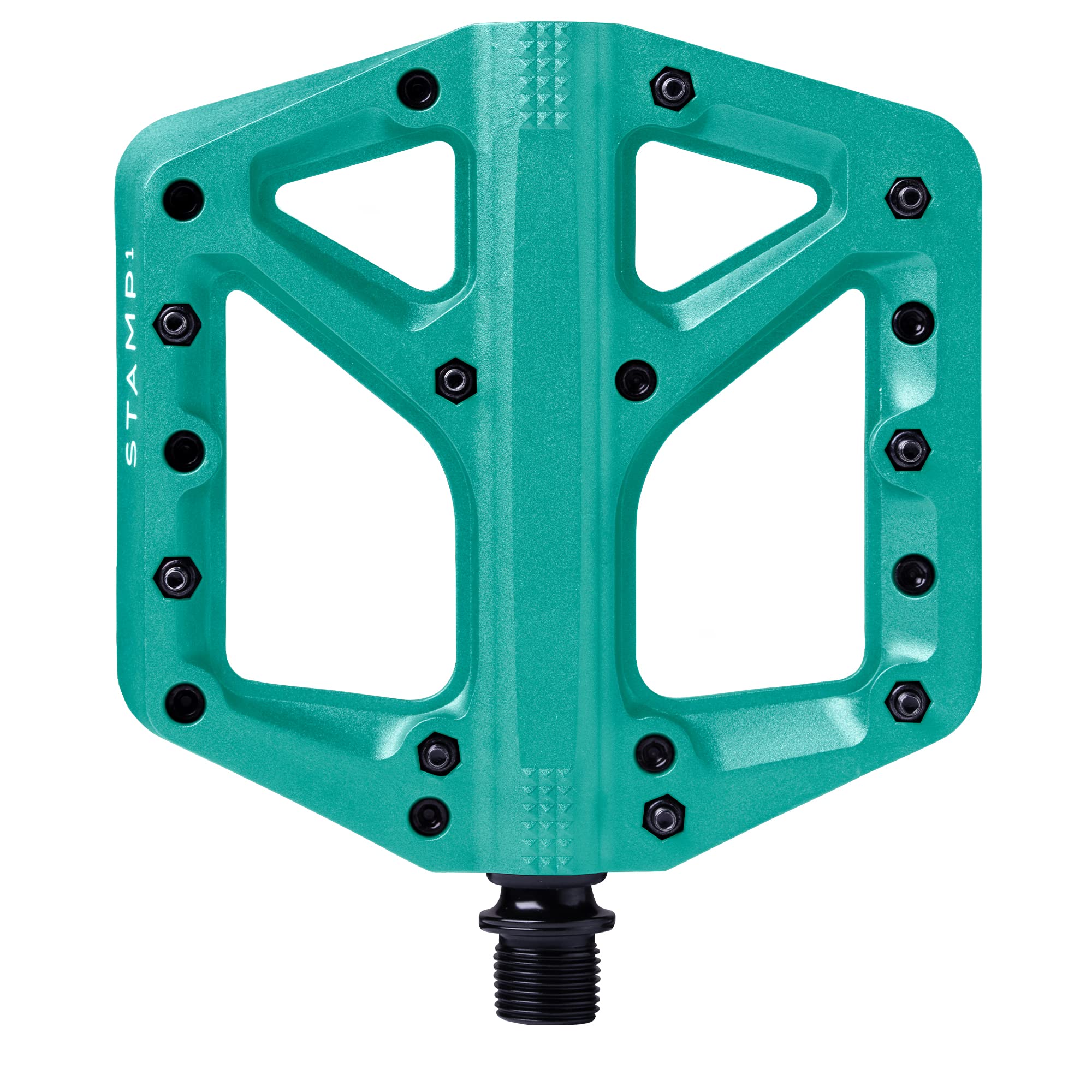 Crankbrothers Stamp-1 Pedals, Turquoise, Large — image 1