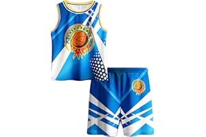 HJSHFUE Kids Basketball Jerseys Boys and Girls Sleeveless Mesh Jersey Sets Youth Sport Training Uniforms