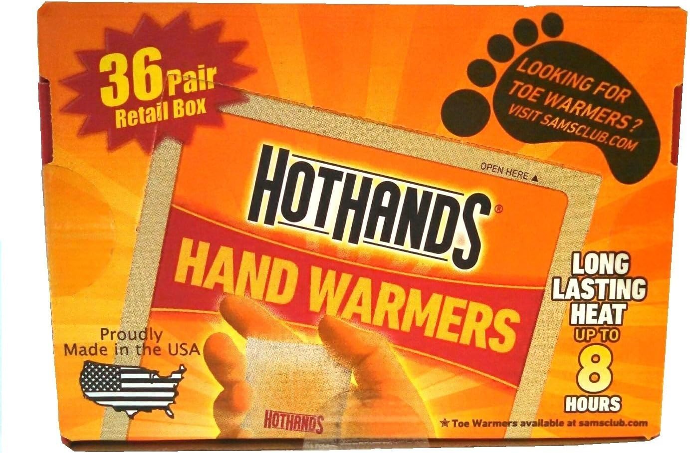 HotHandS® Hand Warmers New Super Size Package 72 Pairs Sports & Outdoors