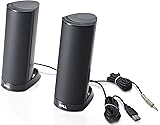 Dell AX210 USB Stereo Speaker System (W955K), Black