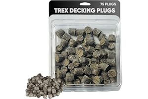 GENERIC 75 Plugs for Decking 1/4” Plug Deck Original Trex Composite - Enhance Clam Shell