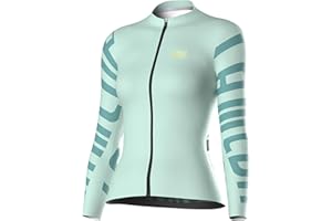 LAMEDA Cycling Jersey Women Long Sleeve, Breathable Bike Jersey with Pockets, Bike Shirts for Bicycle Road Biking Riding