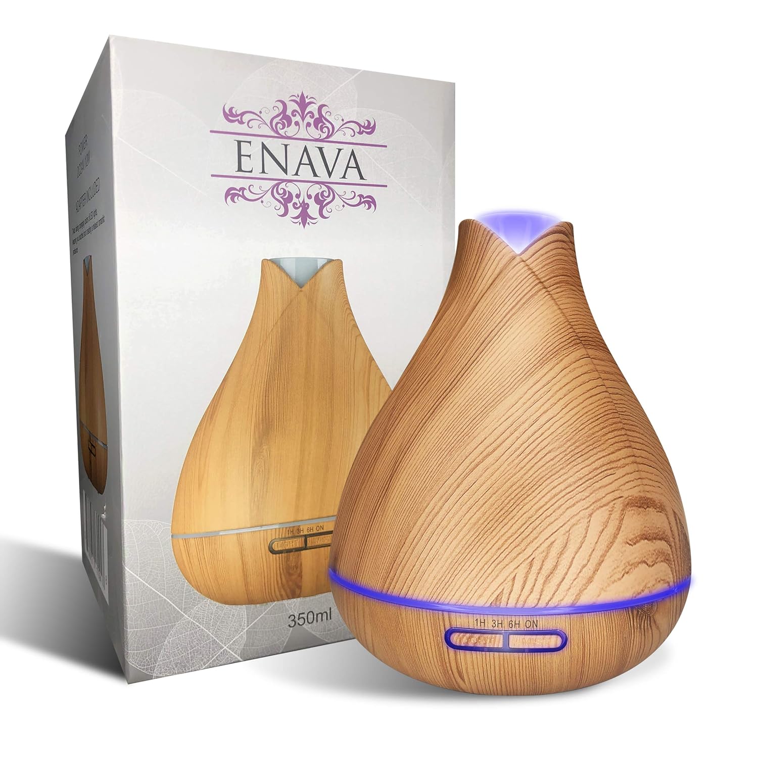 Aromatherapy Diffuser & Essential Oil Set - Ultrasonic Diffuser Extreme Cool Mist Output - Top 16 Oils 350ml-Auto Shut-Off 7 color LED – 100% Pure Therapeutic Grade Aroma Essential Oils-Lavender : Beauty