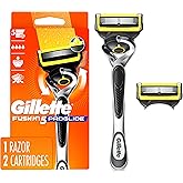 Gillette ProGlide Shield Razor for Men, Handle + 2 Blade Refills