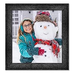 14x14 Frame Black Barnwood Picture Frame - Modern