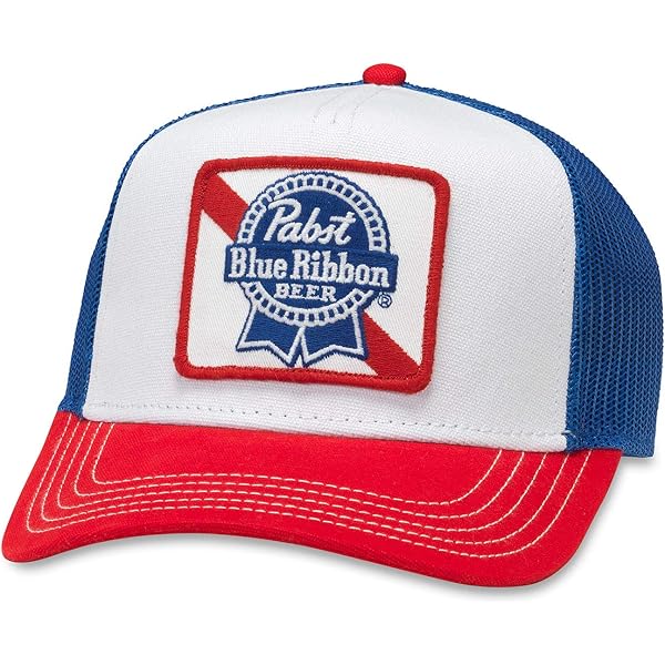 AMERICAN NEEDLE Pabst Blue Ribbon PBR Beer Baseball Hat, 5