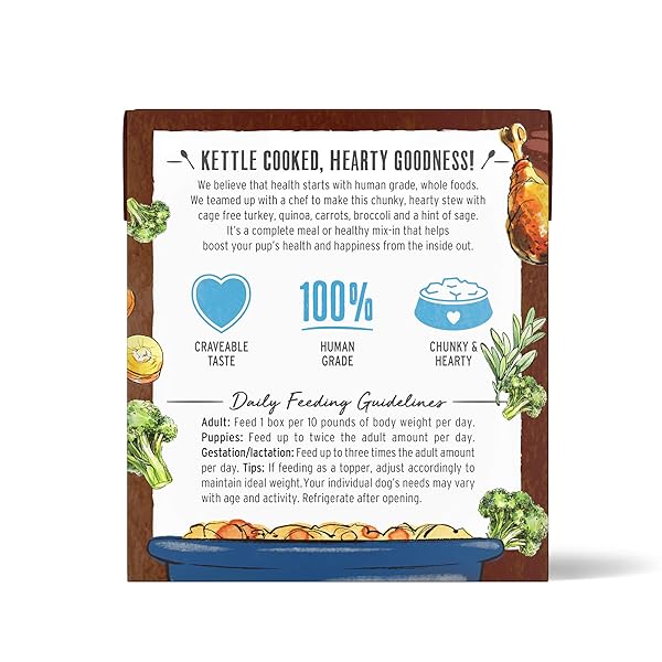 THE HONEST KITCHEN HUMAN GRADE WET DOG FOOD – ONE POT TURKEY STEWS,10.5 OZ(PACK OF 6)