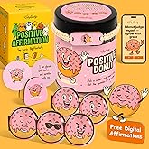 Stofinity Emotional Support Donut Jar - Funny Affirmation Cards For Teen Girl Gifts Trendy Stuff, Cute Teachers Back To School Gifts, Motivational Cards Mini Christmas Gift For Coworker, Friend
