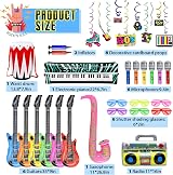 Okabay 32pc Inflatable Instruments Party Props Guitar Mic Sax Piano Drum Boom view 2