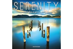 Graphique 2026 Serenity Wall Calendar | 12” x 12” | Thick Paper | Home & Office Organizer | Large Monthly Grid | 3 Languages 
