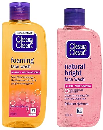 kandungan clean and clear foaming face wash