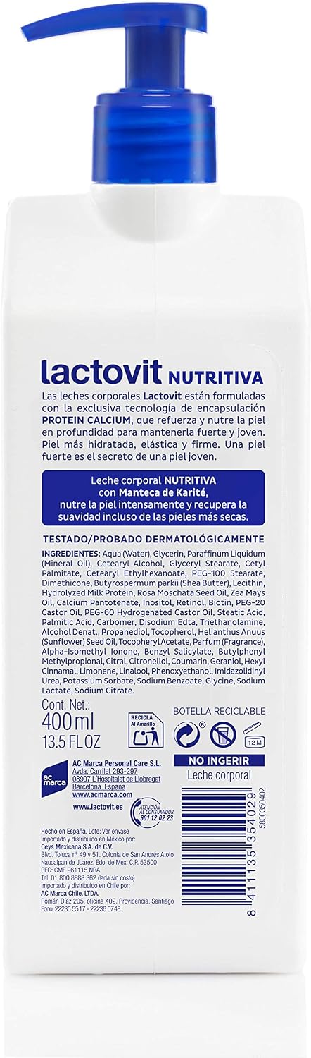 Lactovit Moisturising Cream for Normal - Dry Skin, 400 ml - Lot of 5, 400 ml (Pack of 5) - Image 3