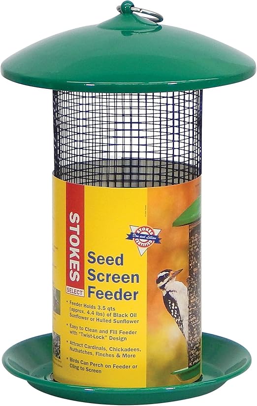 Amazon Com Stokes Select Mesh Screen Bird Feeder With Metal Roof