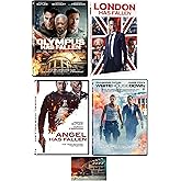 Olympus Has Fallen / London Has Fallen / Angel Has Fallen White House Down 4 DVD Set with Bonus Movie Camera Art Card