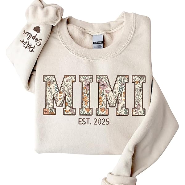 GODMERCH Mimi Embroidered Sweatshirt Mimi Sweatshirts For Women