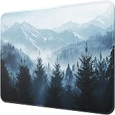 MROCO Essential Office &amp; Gaming Mouse Pad, 8.5 x 11 Inch, Cloud Forest | Anti-Fray Stitched Edges, Functional Pattern Design, Non-Slip Rubber Base, Water and Stain Resistance