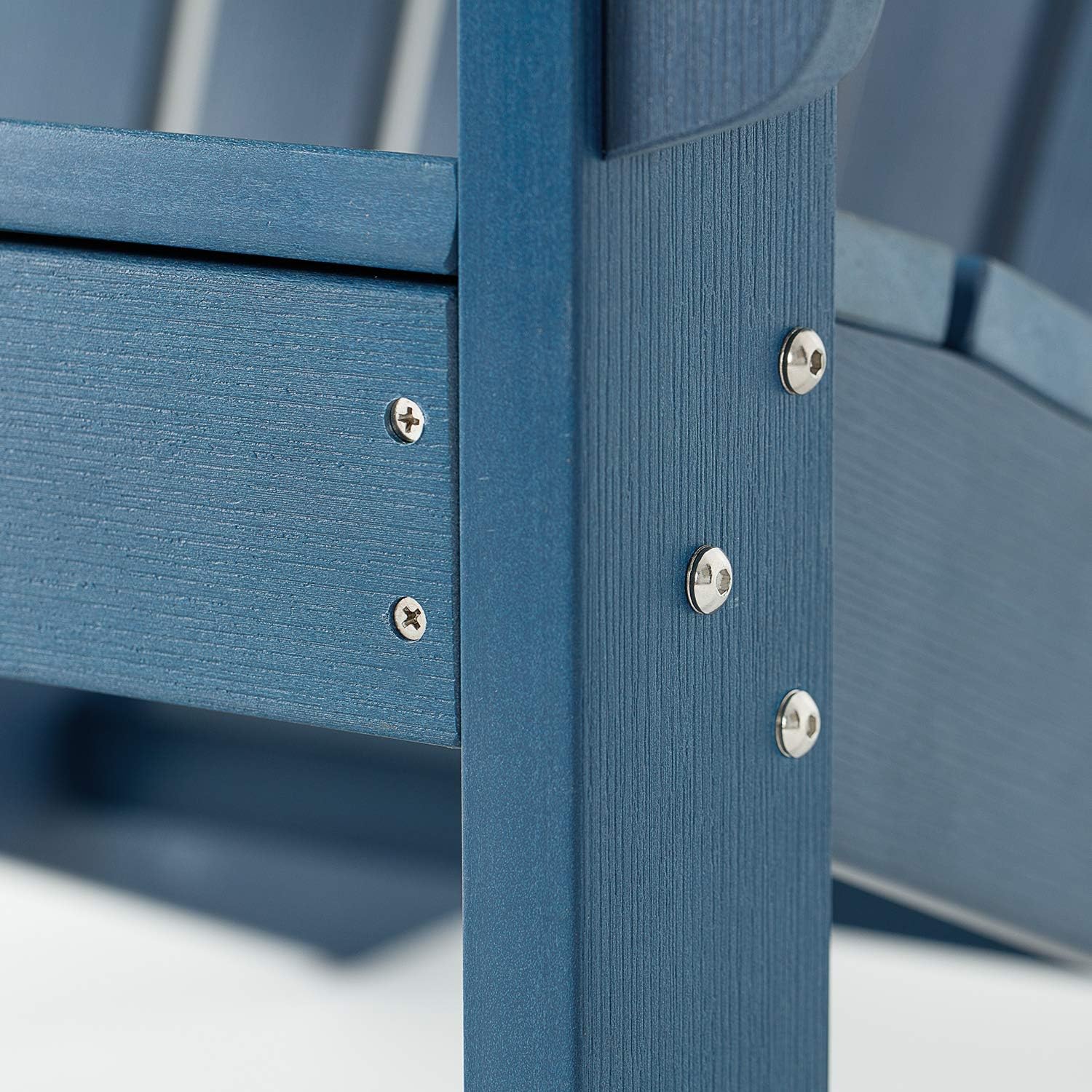 SERWALL Adirondack Chair | Adult-Size, Weather Resistant for Patio Deck Garden, Backyard & Lawn Furniture | Easy Maintenance & Classic Adirondack Chair Design (Blue) : Garden & Outdoor