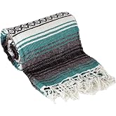 Roger Enterprises Authentic Mexican Falsa Blanket (Teal Green)