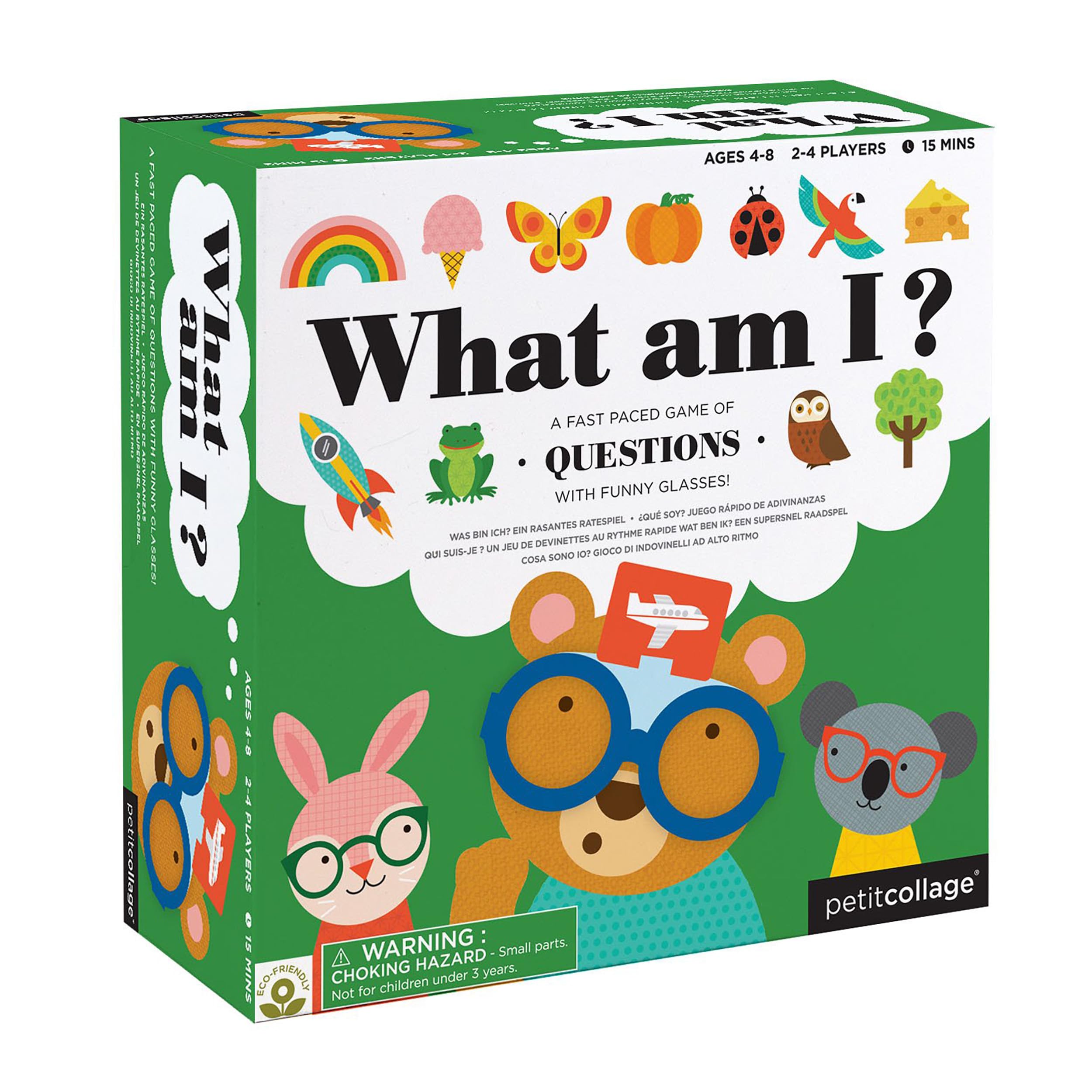 Petit Collage Travel Game | What Am I?, 7.15 inches x 2.85 inches x 7.1 inches