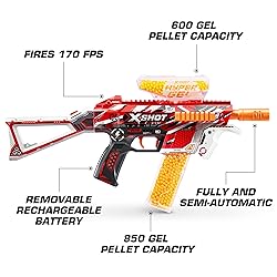 XSHOT Hyper Gel Trace Fire Blaster, Semi and Fully