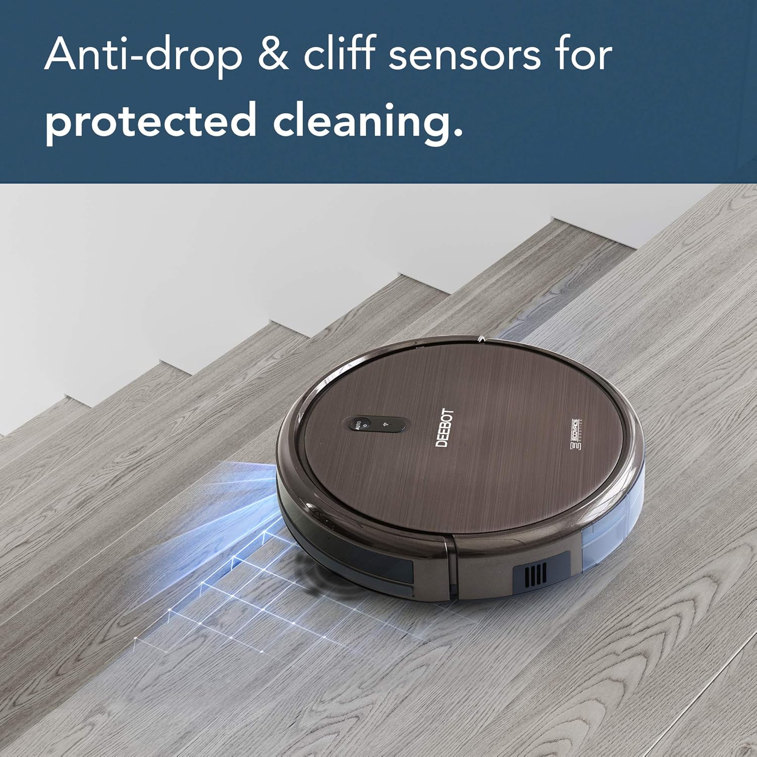 Ecovacs DEEBOT N79S Robotic Vacuum Cleaner with Max Power Suction, Upto 110 Min Runtime, Hard Floors and Carpets, Works with Alexa, App Controls, Self-Charging, Quiet -