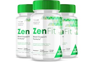 TITAN LABS (3 Pack) Zenfit Capsules, Zen Fit Blood Support Formula Pills, Zenfit Sugar Support, Zen Fit Advanced Formula Natural Keto Support Supplement, ZenFit Blood Capsules Dietary Supplement (180 Capsules)