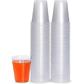 PLASTICPRO 5 oz Disposable Plastic Medium Weight Clear Drinking Cups [200 Count]
