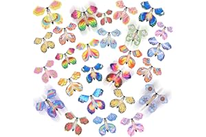 LOMIMOS 20PCS Magic Flying Butterflies, Wind Up Butterfly Gift Fairy Flying Toy for Kids Surprise Explosion Box Wedding Birth