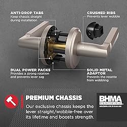 Kwikset Perth Interior Passage Door Handle, Lever