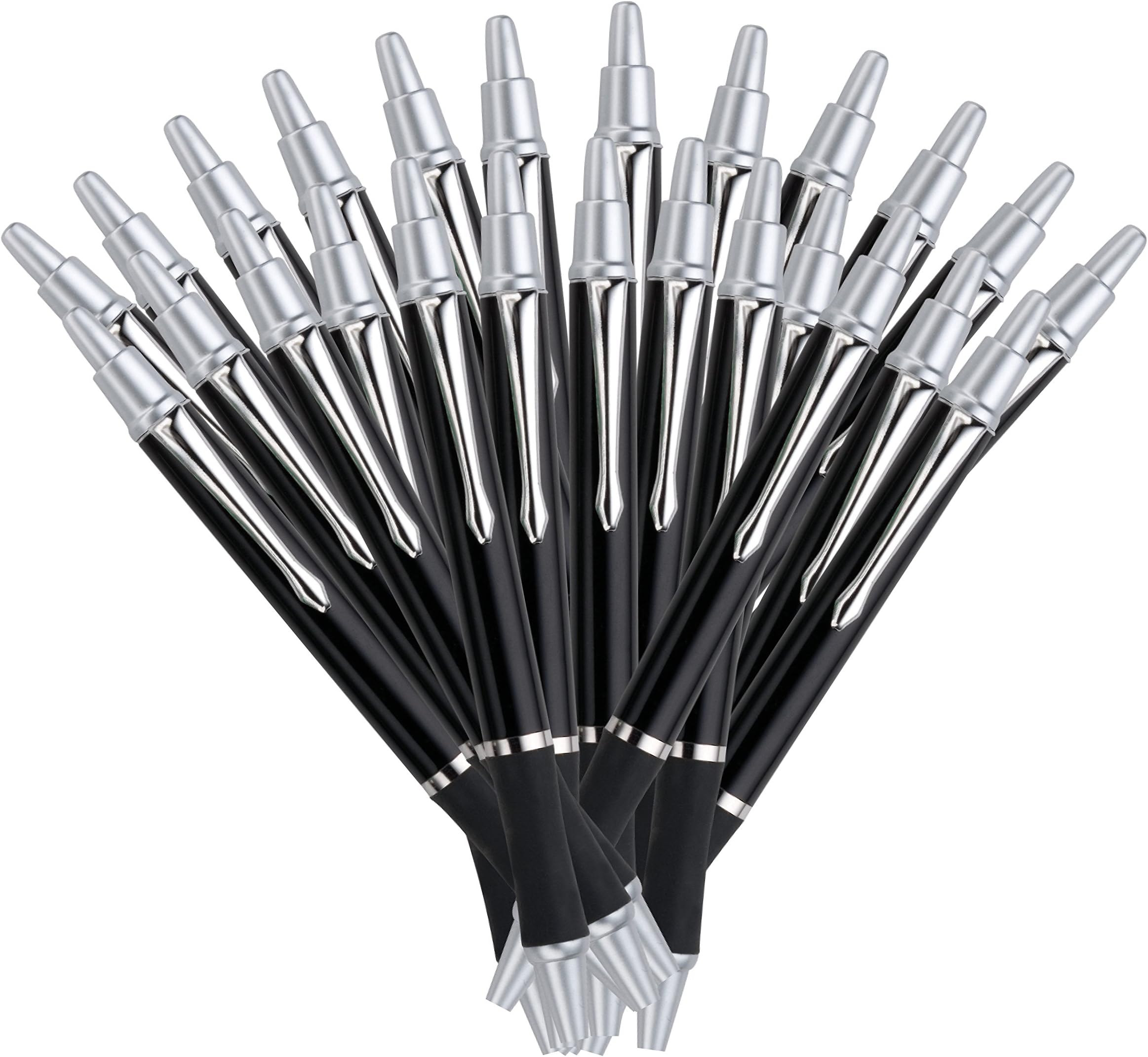 25/50 / 100 piece wholesale blank Bulk Ballpoint Pen Hey! Products (5212) (25, Black)