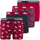 Quiksilver Boys Underwear 4 Pack Boxer Briefs for Boys 6-18 Durable Stretch Breathable Moisture Wicking