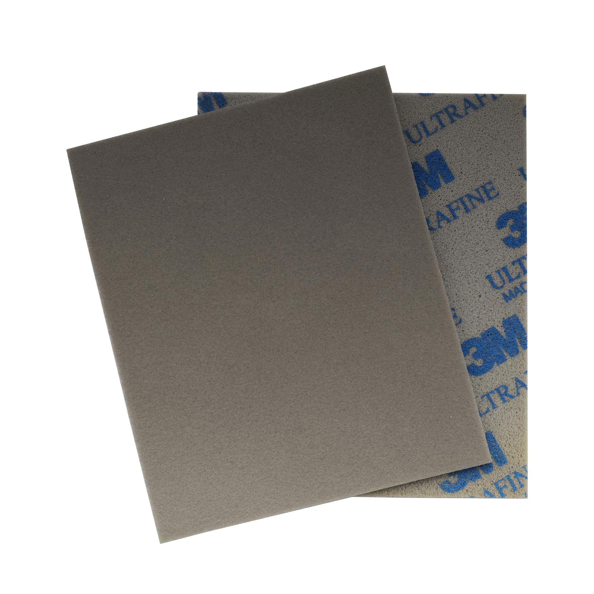 3M Softback Sanding Sponge Aluminum Oxide Abrasive Pad 4-1/2 Inch x 5-1/2 Inch, Ultrafine 800-1000 Grit (Set of 2)