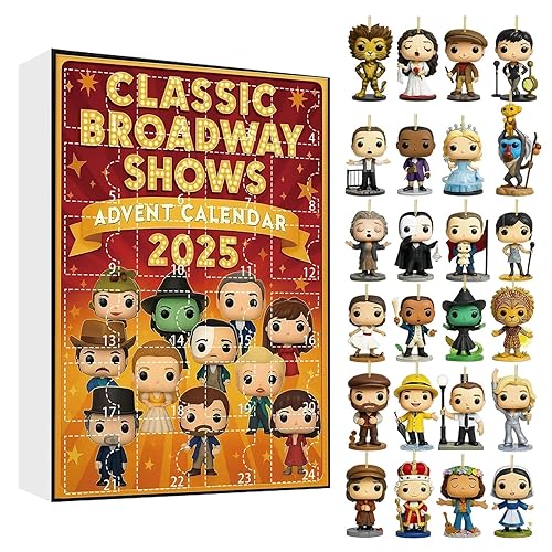 Advent Calendar 2025, 24 Days Countdown Calendar With Iconic Musical Character Collectibles, Halloween Advent Calendar 2025, Theater Lovers