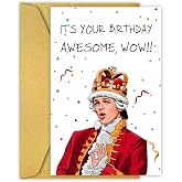 PIUST Hamilton Birthday Card, King George III Birthday Card, Hamilton The Musical Birthday card, It's your birthday, Awesome, wow!(72)